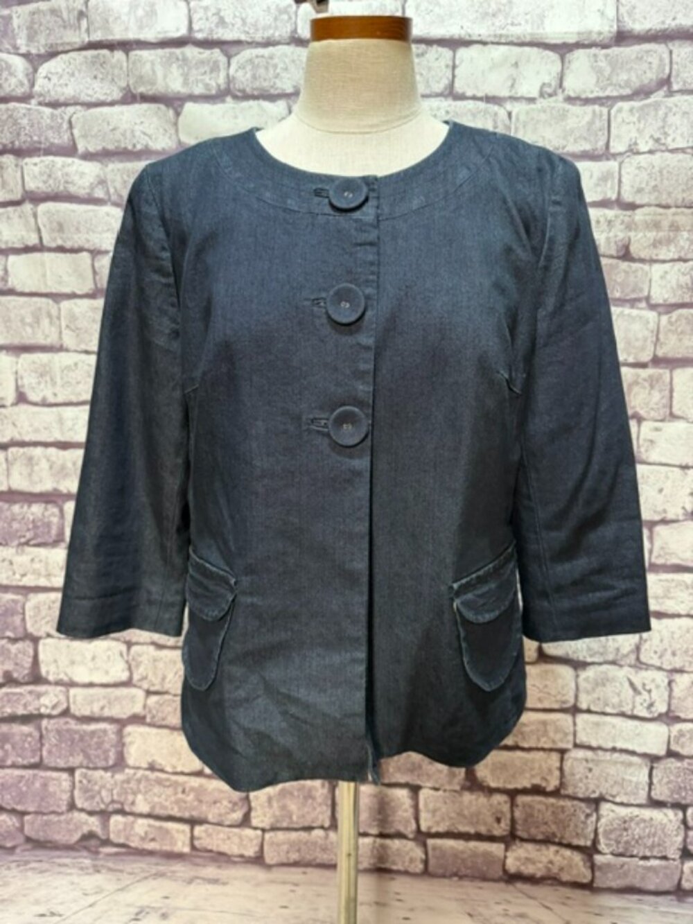Focus 2000 Blue Denim Jacket Size 14P